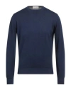 Filippo De Laurentiis Man Sweater Midnight Blue Size 38 Merino Wool In Navy Blue