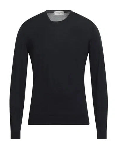 Filippo De Laurentiis Man Sweater Midnight Blue Size 38 Super 180s Wool