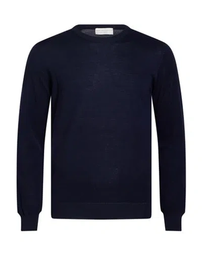 Filippo De Laurentiis Man Sweater Midnight Blue Size 40 Cotton