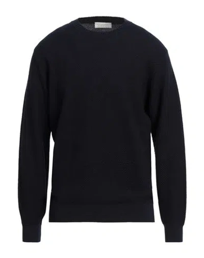 Filippo De Laurentiis Man Sweater Midnight Blue Size 44 Merino Wool