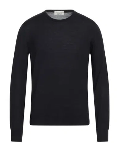 Filippo De Laurentiis Man Sweater Midnight Blue Size 46 Merino Wool In Blue