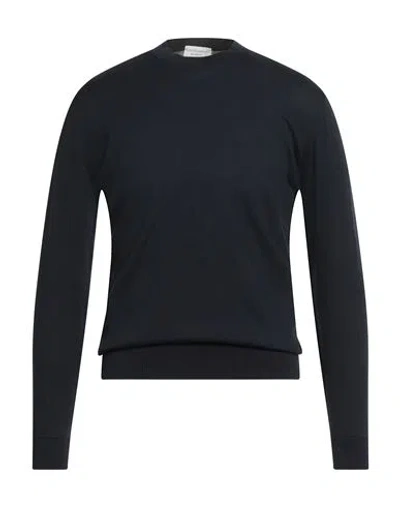 Filippo De Laurentiis Man Sweater Midnight Blue Size 48 Cotton