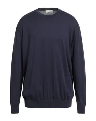 Filippo De Laurentiis Man Sweater Midnight Blue Size 50 Cotton