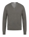 Filippo De Laurentiis Man Sweater Military Green Size 40 Merino Wool