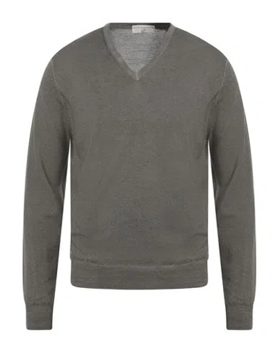 Filippo De Laurentiis Man Sweater Military Green Size 40 Merino Wool