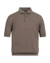 Filippo De Laurentiis Man Sweater Military Green Size 42 Cotton In Pink