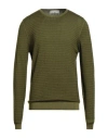 Filippo De Laurentiis Man Sweater Military Green Size 42 Merino Wool In Green