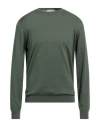 Filippo De Laurentiis Man Sweater Military Green Size 46 Cotton