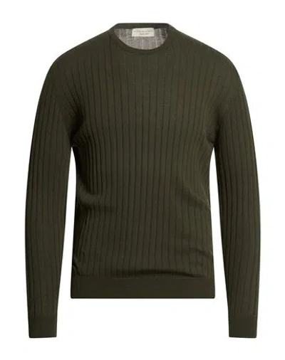 Filippo De Laurentiis Man Sweater Military Green Size 50 Cotton