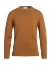 Filippo De Laurentiis Man Sweater Mustard Size 42 Merino Wool In Orange