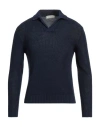 Filippo De Laurentiis Man Sweater Navy Blue Size 34 Cotton