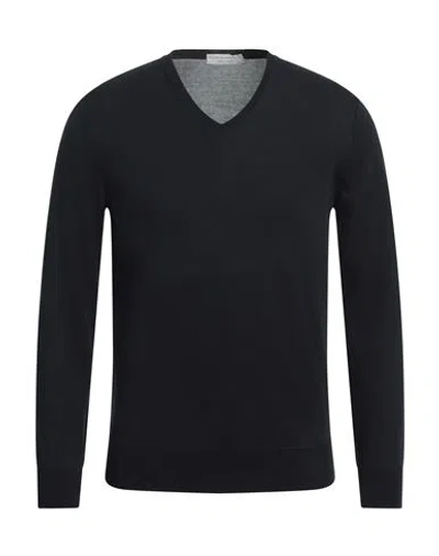 Filippo De Laurentiis Man Sweater Navy Blue Size 38 Cotton