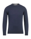 Filippo De Laurentiis Man Sweater Midnight Blue Size 38 Merino Wool In Navy Blue