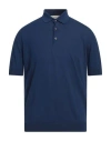Filippo De Laurentiis Man Sweater Navy Blue Size 40 Cotton