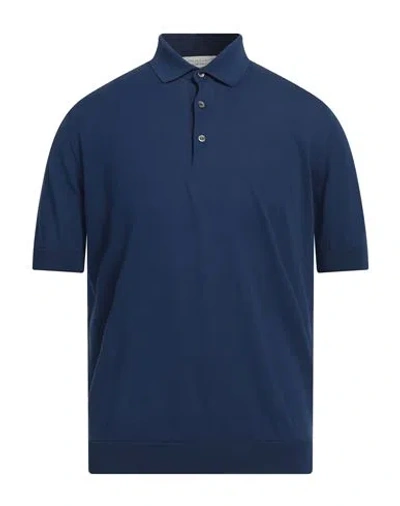 Filippo De Laurentiis Man Sweater Navy Blue Size 40 Cotton In Navy Blue
