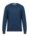 Filippo De Laurentiis Man Sweater Navy Size 38 Cotton In Blue