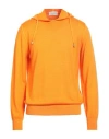 Filippo De Laurentiis Man Sweater Orange Size 42 Merino Wool