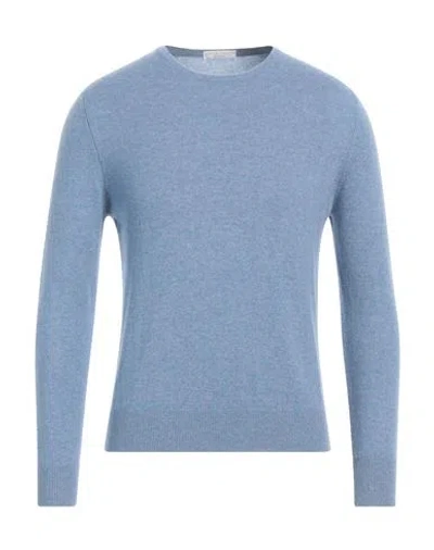 Filippo De Laurentiis Man Sweater Pastel Blue Size 38 Cashmere
