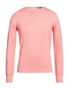 Filippo De Laurentiis Man Sweater Pink Size 36 Merino Wool