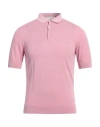 Filippo De Laurentiis Man Sweater Pink Size 38 Cotton In Pink