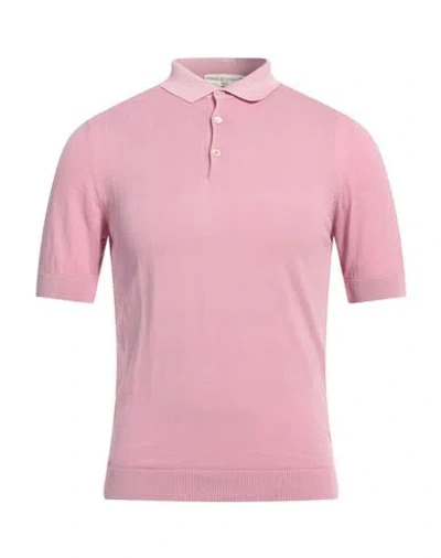 Filippo De Laurentiis Man Sweater Pink Size 38 Cotton