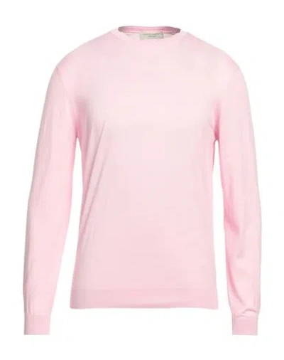 Filippo De Laurentiis Man Sweater Pink Size 40 Cotton In Pink