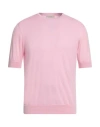 Filippo De Laurentiis Man Sweater Pink Size 40 Cotton