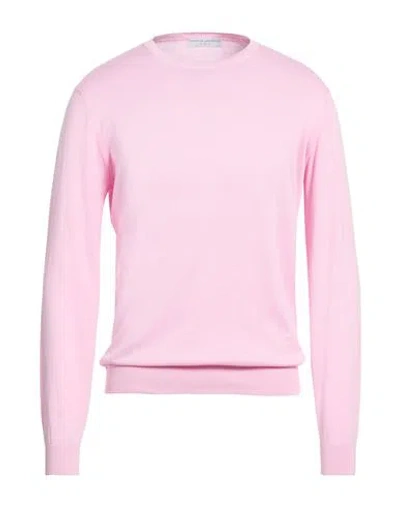 Filippo De Laurentiis Man Sweater Pink Size 42 Cotton