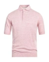 Filippo De Laurentiis Man Sweater Pink Size 42 Linen, Cotton In Pink