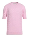 Filippo De Laurentiis Man Sweater Pink Size 44 Cotton