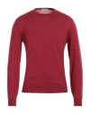 Filippo De Laurentiis Man Sweater Red Size 46 Merino Wool, Silk, Cashmere