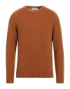 Filippo De Laurentiis Man Sweater Rust Size 42 Alpaca Wool, Wool, Polyamide In Red