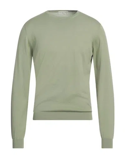 Filippo De Laurentiis Man Sweater Sage Green Size 38 Cotton In Sage Green
