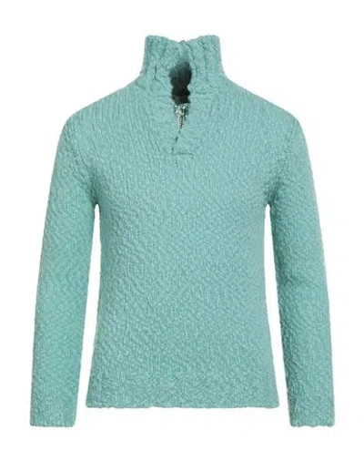 Filippo De Laurentiis Man Sweater Sage Green Size 42 Merino Wool, Polyamide