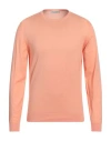 Filippo De Laurentiis Man Sweater Salmon Pink Size 40 Cotton