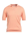 Filippo De Laurentiis Man Sweater Salmon Pink Size 42 Cotton