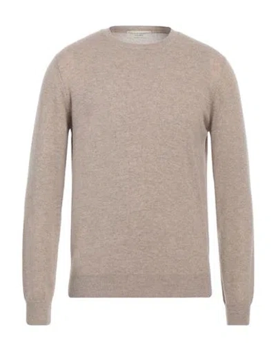 Filippo De Laurentiis Man Sweater Sand Size 46 Cashmere In Beige