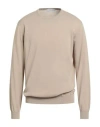 Filippo De Laurentiis Man Sweater Sand Size 46 Cotton In Neutral
