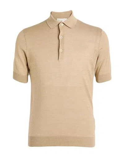 Filippo De Laurentiis Man Sweater Sand Size 50 Silk, Linen In Neutral