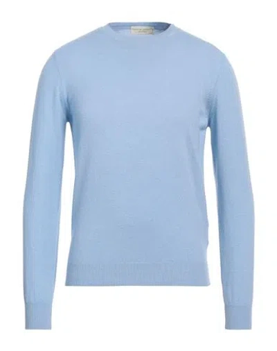 Filippo De Laurentiis Man Sweater Sky Blue Size 38 Cashmere