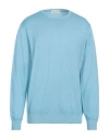 Filippo De Laurentiis Man Sweater Sky Blue Size 46 Wool