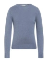 Filippo De Laurentiis Man Sweater Slate Blue Size 40 Merino Wool In Blue
