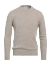 Filippo De Laurentiis Man Sweater Taupe Size 40 Cashmere, Alpaca Wool