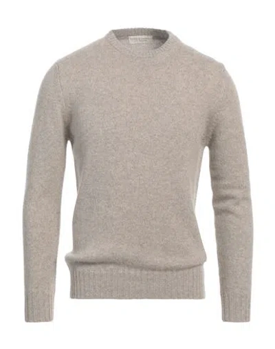Filippo De Laurentiis Man Sweater Taupe Size 40 Cashmere, Alpaca Wool