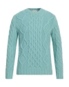 Filippo De Laurentiis Man Sweater Turquoise Size 42 Merino Wool, Cashmere In Green