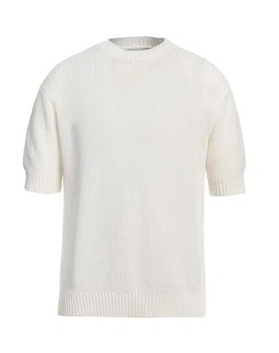 Filippo De Laurentiis Man Sweater White Size 38 Cotton
