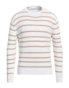 Filippo De Laurentiis Man Sweater White Size 38 Cotton In White