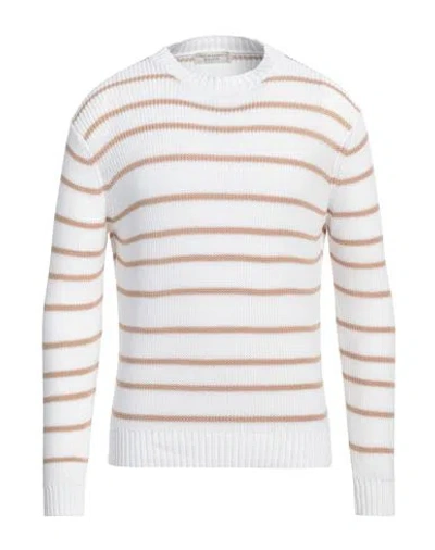Filippo De Laurentiis Man Sweater White Size 38 Cotton