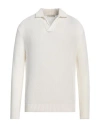 Filippo De Laurentiis Man Sweater White Size 42 Cotton