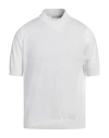 Filippo De Laurentiis Man Sweater White Size 42 Cotton